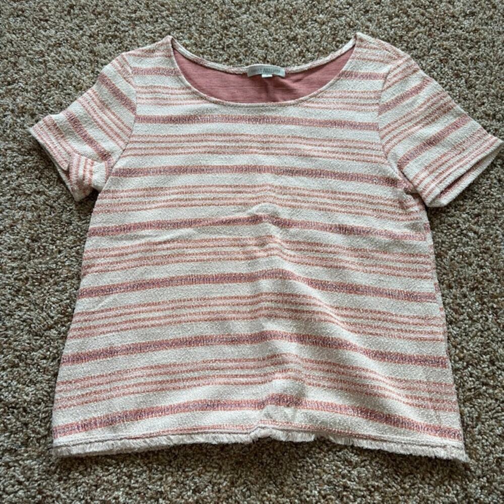 Green Envelope LA Soft Knit Round Neck Women's Top T-Shirt S Made In USA